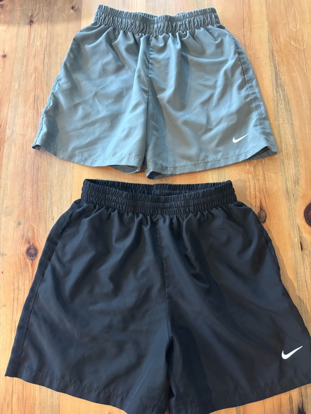 Nike Kids Dry-FIT Shorts Set - Gray Top & Black Bottom